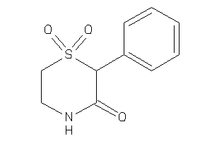1,1-diketo-2-phenyl-1,4-thiazinan-3-one