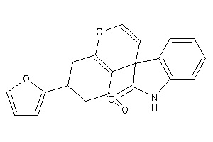 Image of 7-(2-furyl)spiro[7,8-dihydro-6H-chromene-4,3'-indoline]-2',5-quinone
