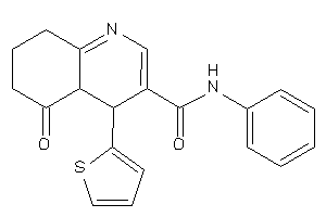 Image of 5-keto-N-phenyl-4-(2-thienyl)-4a,6,7,8-tetrahydro-4H-quinoline-3-carboxamide