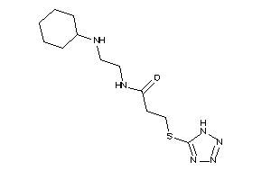 N-[2-(cyclohexylamino)ethyl]-3-(1H-tetrazol-5-ylthio)propionamide