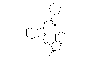 3-[[1-(2-keto-2-piperidino-ethyl)indol-3-yl]methylene]oxindole