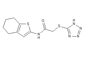 N-(4,5,6,7-tetrahydrobenzothiophen-2-yl)-2-(1H-tetrazol-5-ylthio)acetamide