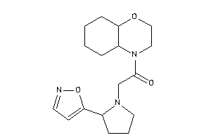 1-(2,3,4a,5,6,7,8,8a-octahydrobenzo[b][1,4]oxazin-4-yl)-2-(2-isoxazol-5-ylpyrrolidino)ethanone