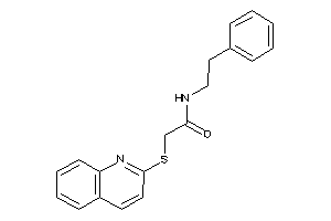 N-phenethyl-2-(2-quinolylthio)acetamide