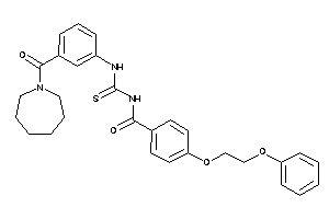 N-[[3-(azepane-1-carbonyl)phenyl]thiocarbamoyl]-4-(2-phenoxyethoxy)benzamide
