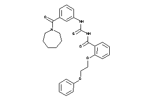 N-[[3-(azepane-1-carbonyl)phenyl]thiocarbamoyl]-2-(2-phenoxyethoxy)benzamide
