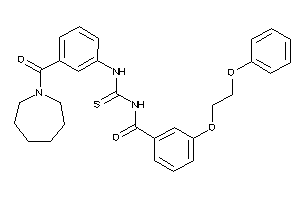 N-[[3-(azepane-1-carbonyl)phenyl]thiocarbamoyl]-3-(2-phenoxyethoxy)benzamide