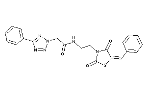 N-[2-(5-benzal-2,4-diketo-thiazolidin-3-yl)ethyl]-2-(5-phenyltetrazol-2-yl)acetamide