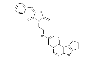 N-[2-(5-benzal-2,4-diketo-thiazolidin-3-yl)ethyl]-2-(ketoBLAHyl)acetamide