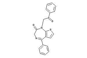Image of 1-phenacyl-5-phenyl-3H-thieno[2,3-e][1,4]diazepin-2-one