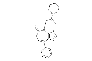 1-(2-keto-2-piperidino-ethyl)-5-phenyl-3H-thieno[2,3-e][1,4]diazepin-2-one