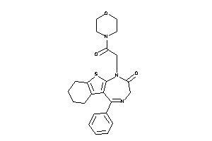 1-(2-keto-2-morpholino-ethyl)-5-phenyl-6,7,8,9-tetrahydro-3H-benzothiopheno[2,3-e][1,4]diazepin-2-one