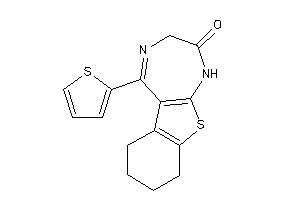 Image of 5-(2-thienyl)-1,3,6,7,8,9-hexahydrobenzothiopheno[2,3-e][1,4]diazepin-2-one