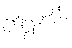 2-[[(5-keto-1,4-dihydro-1,2,4-triazol-3-yl)thio]methyl]-5,6,7,8-tetrahydro-3H-benzothiopheno[2,3-d]pyrimidin-4-one