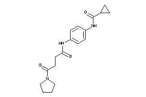 N-[4-[(4-keto-4-pyrrolidino-butanoyl)amino]phenyl]cyclopropanecarboxamide