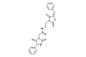 N-[2-(5-benzal-2,4-diketo-thiazolidin-3-yl)ethyl]-2-(2,5-diketo-4-phenyl-imidazolidin-1-yl)acetamide