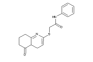 2-[(5-keto-4a,6,7,8-tetrahydro-4H-quinolin-2-yl)thio]-N-phenyl-acetamide