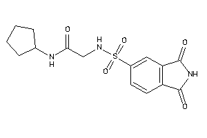 N-cyclopentyl-2-[(1,3-diketoisoindolin-5-yl)sulfonylamino]acetamide