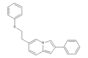 2-phenyl-6-[2-(phenylthio)ethyl]indolizine