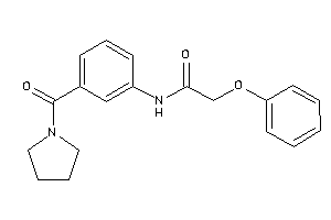 2-phenoxy-N-[3-(pyrrolidine-1-carbonyl)phenyl]acetamide