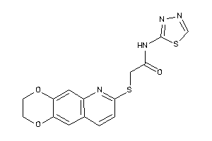 2-(2,3-dihydro-[1,4]dioxino[2,3-g]quinolin-7-ylthio)-N-(1,3,4-thiadiazol-2-yl)acetamide