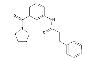 3-phenyl-N-[3-(pyrrolidine-1-carbonyl)phenyl]acrylamide