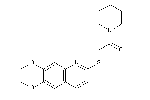 2-(2,3-dihydro-[1,4]dioxino[2,3-g]quinolin-7-ylthio)-1-piperidino-ethanone