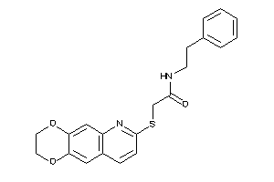 2-(2,3-dihydro-[1,4]dioxino[2,3-g]quinolin-7-ylthio)-N-phenethyl-acetamide