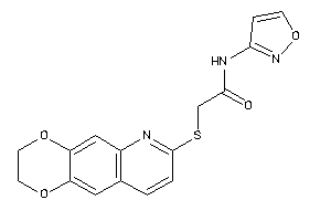 2-(2,3-dihydro-[1,4]dioxino[2,3-g]quinolin-7-ylthio)-N-isoxazol-3-yl-acetamide