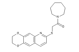 1-(azepan-1-yl)-2-(2,3-dihydro-[1,4]dioxino[2,3-g]quinolin-7-ylthio)ethanone