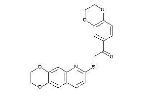 1-(2,3-dihydro-1,4-benzodioxin-6-yl)-2-(2,3-dihydro-[1,4]dioxino[2,3-g]quinolin-7-ylthio)ethanone