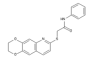 2-(2,3-dihydro-[1,4]dioxino[2,3-g]quinolin-7-ylthio)-N-phenyl-acetamide