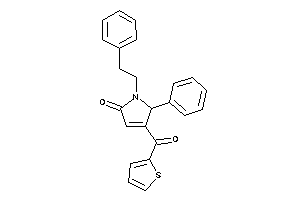 1-phenethyl-5-phenyl-4-(2-thenoyl)-3-pyrrolin-2-one