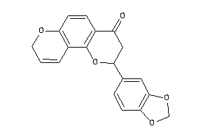 2-(1,3-benzodioxol-5-yl)-3,8-dihydro-2H-pyrano[2,3-f]chromen-4-one