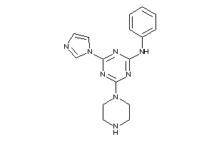 (4-imidazol-1-yl-6-piperazino-s-triazin-2-yl)-phenyl-amine