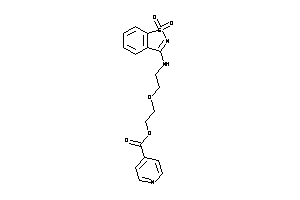 Isonicotin 2-[2-[(1,1-diketo-1,2-benzothiazol-3-yl)amino]ethoxy]ethyl Ester