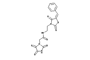 N-[2-(5-benzal-2,4-diketo-thiazolidin-3-yl)ethyl]-2-(2,4,5-triketoimidazolidin-1-yl)acetamide