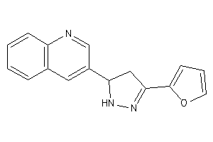 3-[5-(2-furyl)-2-pyrazolin-3-yl]quinoline