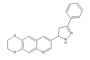 8-(5-phenyl-2-pyrazolin-3-yl)-2,3-dihydro-[1,4]dioxino[2,3-g]quinoline