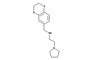 2,3-dihydro-1,4-benzodioxin-6-ylmethyl(2-pyrrolidinoethyl)amine