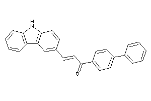 3-(9H-carbazol-3-yl)-1-(4-phenylphenyl)prop-2-en-1-one