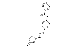 Image of Benzoic Acid [4-[[(4-keto-2-thiazolin-2-yl)hydrazono]methyl]phenyl] Ester