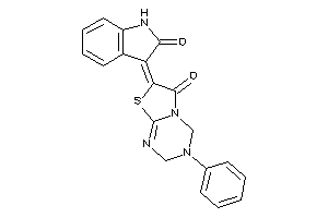 Image of 7-(2-ketoindolin-3-ylidene)-3-phenyl-2,4-dihydrothiazolo[3,2-a][1,3,5]triazin-6-one