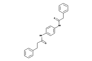 3-phenyl-N-[4-[(2-phenylacetyl)amino]phenyl]propionamide