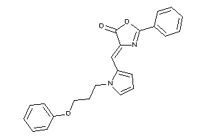 4-[[1-(3-phenoxypropyl)pyrrol-2-yl]methylene]-2-phenyl-2-oxazolin-5-one