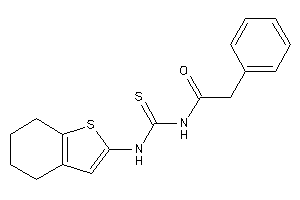 2-phenyl-N-(4,5,6,7-tetrahydrobenzothiophen-2-ylthiocarbamoyl)acetamide