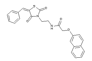 N-[2-(5-benzal-2,4-diketo-thiazolidin-3-yl)ethyl]-2-(2-naphthoxy)acetamide