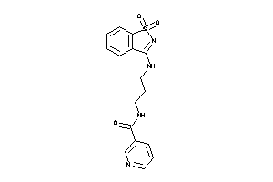 Image of N-[3-[(1,1-diketo-1,2-benzothiazol-3-yl)amino]propyl]nicotinamide