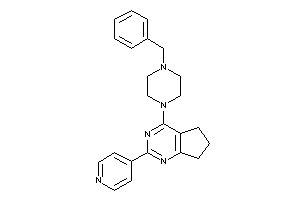 4-(4-benzylpiperazino)-2-(4-pyridyl)-6,7-dihydro-5H-cyclopenta[d]pyrimidine