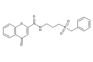 Image of N-(3-benzylsulfonylpropyl)-4-keto-chromene-2-carboxamide